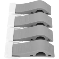 Cuatro cuñas para puertas, protectores de goma antideslizantes de alta resistencia en las esquinas y protectores para los dedos de niños/bebés.
