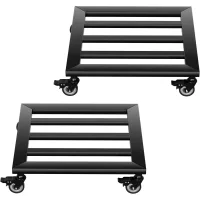 Carro cuadrado para plantas de 30 x 30 cm, plataforma rodante para macetas, carga máxima 160 kg, para exteriores y jardín, tipo a