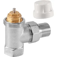 Válvula termostática de latón g1/2, conexión de retorno de 1/2, válvula para calefacción y radiadores con conexión roscada.