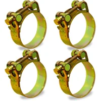 Abrazaderas para manguera de escape de 4 piezas, 60-63 mm, abrazaderas de perno en t de acero inoxidable, para tuberías de agua, gas, automoción, mot