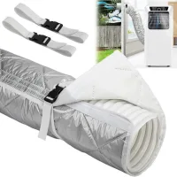 Funda protectora para manguera de aire acondicionado portátil, 150 × 50 cm, funda aislante térmica para manguera de aire acondicionado.