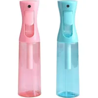 Juego de 2 botellas pulverizadoras de 300 ml, niebla fina, recargables y reutilizables, para cabello, plantas y limpieza.