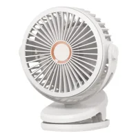 Ventilador usb silencioso con clip 10000 mah, oficina/dormitorio/coche
