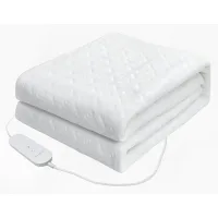 Almohadilla térmica eléctrica, 150 x 80 cm, apagado automático, protección contra sobrecalentamiento, lavable, apta para su uso en el dormitorio.