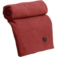 Manta eléctrica con tres niveles de temperatura, desmontable y lavable, puerto usb, portátil, color rojo.