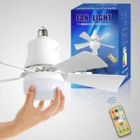 Ventilador de techo led con mando a distancia, 30w, diseño moderno e inteligente, adecuado para iluminar dormitorios y salas de estar.
