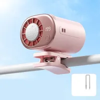 Ventilador con clip para aire acondicionado de coche moderno, ventilador portátil ajustable, mini sistema de refrigeración para coche.