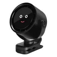 Ventilador portátil: mini ventilador de escritorio silencioso de 4000 mah con clip, recargable por usb, 5 velocidades de viento.