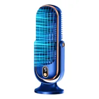 Ventilador de torre, ventilador de escritorio portátil, ventilador de cinco velocidades, ventilador de escritorio silencioso, azul