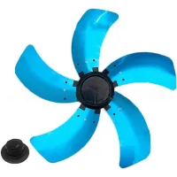 Ventilador de aluminio de cinco aspas, diseño de cinco aspas, diseño vertical delgado, soporte de mesa desmontable.