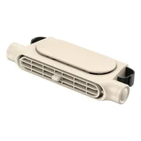 Mini ventilador usb de 5 v para asientos de coche/suv, portátil y silencioso, con circulación de aire para los asientos, color beige.
