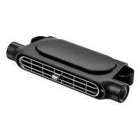 Mini ventilador usb para asientos de coche/suv, portátil y silencioso, con función de circulación de aire, color negro.