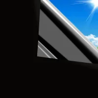 Película para ventana anti-mirones de 44,5 x 200 cm, película de espejo unidireccional, protección solar, anti-uv, anti-calor, película de vidrio neg
