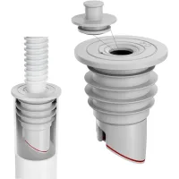 Junta de sellado para manguera de drenaje de lavadora, desodorizante para tapón de drenaje de piso (35-40 mm)