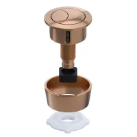 Botón pulsador universal para cisternas de inodoro de doble descarga, compatible con orificios de tapa de 20 mm, 40 mm, 50 mm y 60 mm.