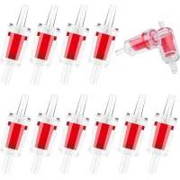 Paquete de 10 válvulas de retención de plástico para bombas de aire unidireccionales - para mangueras de aire estándar de 3/16