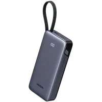 Batería Externa Rápida Ugreen De 20000 Mah Y 45 W Con Cable Usb-c Integrado Para Teléfono (1 Unidad).