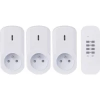 Emos Enchufe Con Mando A Distancia Blanco Compacto 1000w
