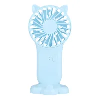 Mini ventilador portátil con 3 velocidades ajustables, recargable por usb, con interruptor de encendido/apagado y un diseño elegante.