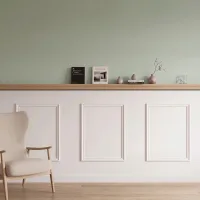 Pack molduras de pared : 3 marcos 60 x 80 cm + 3 estantes de pared de 1 m - madera maciza - modelo célestine c