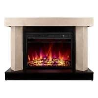 Chimenea eléctrica palermo mini & lorance color, art flame, 750x1050x320 mm, 1500w, 3 colores, 2 etapas de calentamiento, 5 niveles de intensidad
