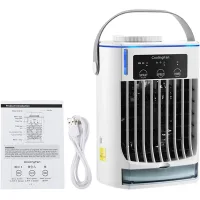 Refrigerador de oficina | enfriador independiente portátil, enfriador personal, 3 velocidades, ventiladores silenciosos para el hogar