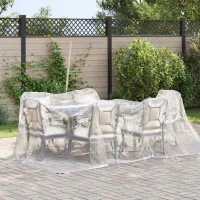 Lona transparente con ojales 3x3 m polietileno