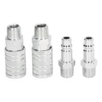Conector rápido de conexión de manguera de aire de 4 piezas, 1/2 pulg., npt macho hembra, 300 psi, accesorios de manguera neumática alta