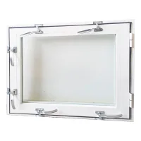 Ventana antiinundación a medida, de una hoja, altura de 60 a 140 cm, ancho de 140 a 160 cm, color a petición