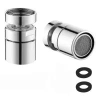 Juego de 2 aireadores de grifo de cocina de 360°: giratorios con rosca m22 o m24, para baño y cocina.