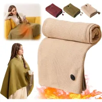 Manta térmica eléctrica portátil, manta calefactora eléctrica, chal calefactor portátil, x configuraciones de temperatura, manta térmica con cierre.