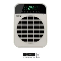 Calefactor cerámico taurus factor connect fh2002w | 2000w | wifi/app | 20m² | 2 potencias | eco | silencioso | ventilador | termostato | timer 24h