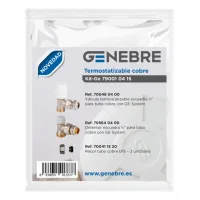 Valvula radiador termostatizable en kit marca genebre