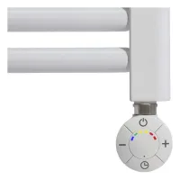 Fácula - control digital blanco 700w para toallero eléctrico | fácil manejo | boost 2h | temporizador 12/24h