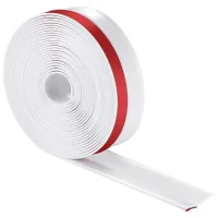 Sello para puerta de garaje 10 m, espuma tpe, doble grosor, blanco