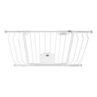 Barrera para bebés escaleras 75–111cm con puerta para gato