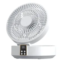 Ventilador ultra potente y silencioso - recargable, 4000 mah, 3 velocidades de ventilación, luz led, control remoto.
