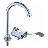 Grifo de pedal, grifo de fregadero de cocina, grifo de baño, grifo de fregadero, grifo de pedal