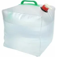 Botella de agua plegable de 10 litros con asa, también un tanque portátil de ldpe para almacenamiento de agua y acampada.