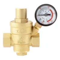 Regulador de presión de agua ajustable de latón sin plomo de 3-4 pulgadas y 20 mm con varilla lbq13