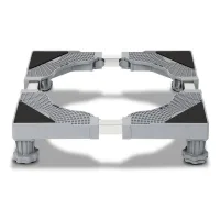Soporte para lavadora, base para lavadora, 4 patas resistentes, base con alfombrilla antideslizante, soporte para lavadora de 40-66 cm