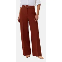 Lipsy Pantalón de pinzas  marrón rojizo