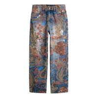 Desigual Vaquero  azul / marrón / rojo sangre