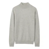 GOBI Cashmere Jersey 'Women's Essential Cashmere Mock Neck Sweater'  gris humo