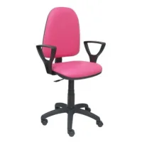 Silla Ayna Similpiel Rosa Con Brazos