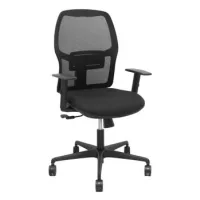 Silla Alfera Sincro Malla Negra Bali Negro Brazo Regulable