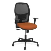 Silla Alfera Sincro Malla Negra Bali Marrón Brazo Regulable