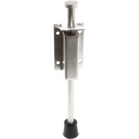 Guide De Porte À Pédale 82-117 Mm En Acier Inoxydable Butoir De Porte Amortisseur De Sol Bloque-porte Cale À Pédale Quincaillerie