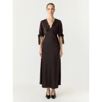 YAS Vestido de noche 'YASPELLA'  marrón oscuro