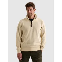 PME Legend Sudadera 'Sweatshirt with half-zip and flight pocket'  beige